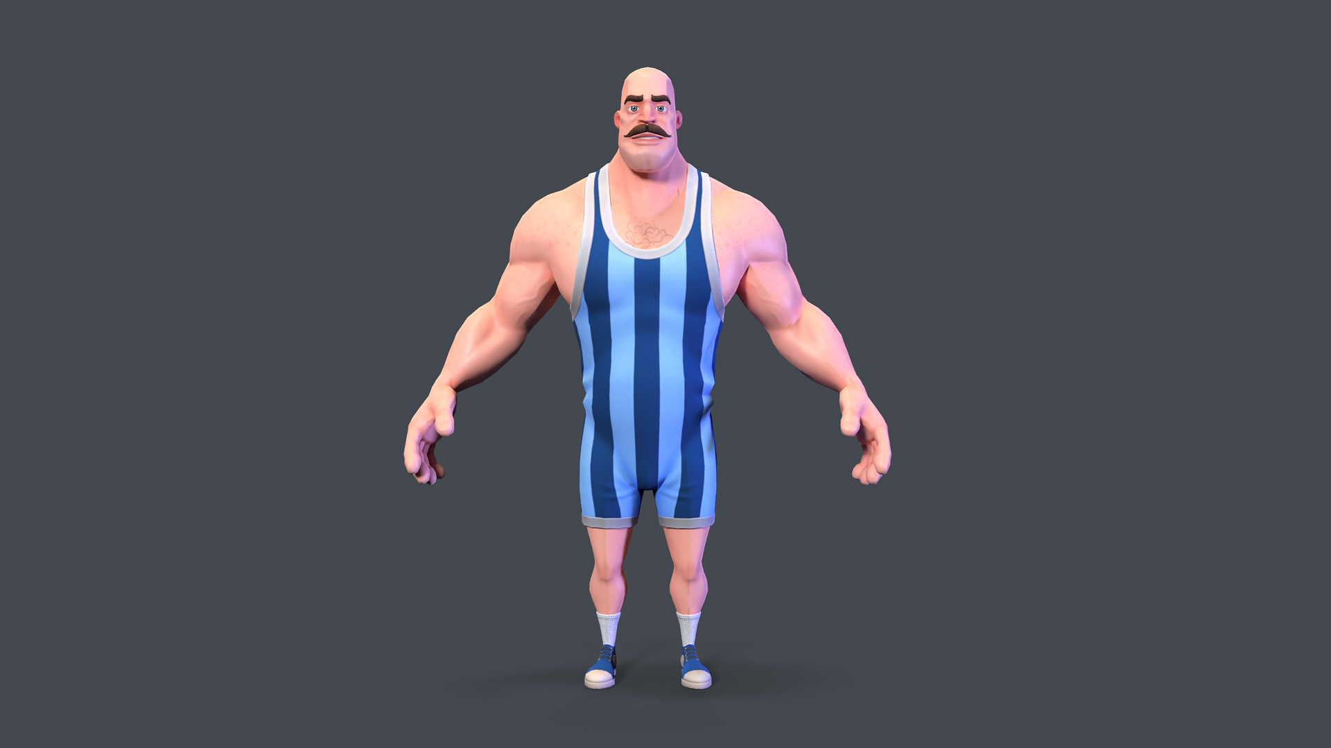 Stylized Rigged Athlete Man Model - TurboSquid 1740228