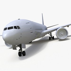 3D Commercial Freighter Airplane Boeing 777