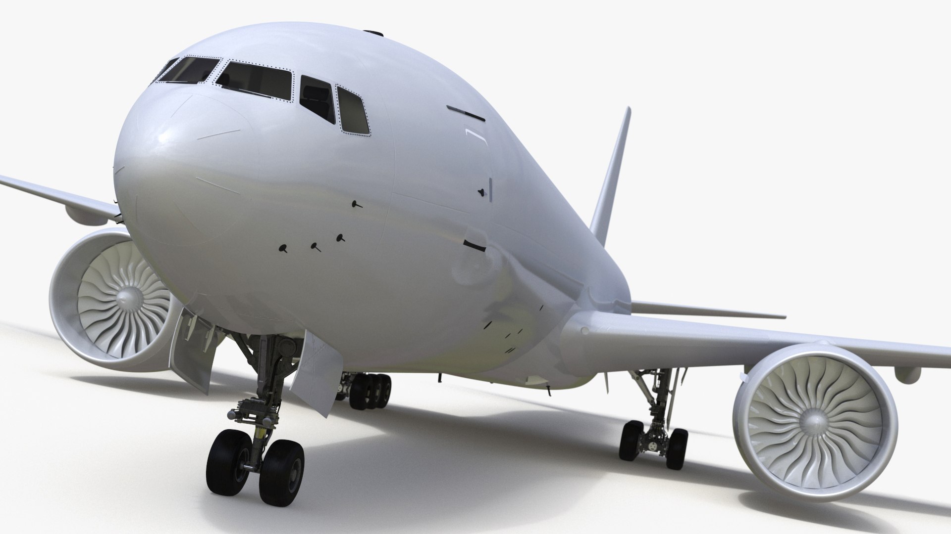 Commercial Freighter Airplane Boeing 777 3D model preview