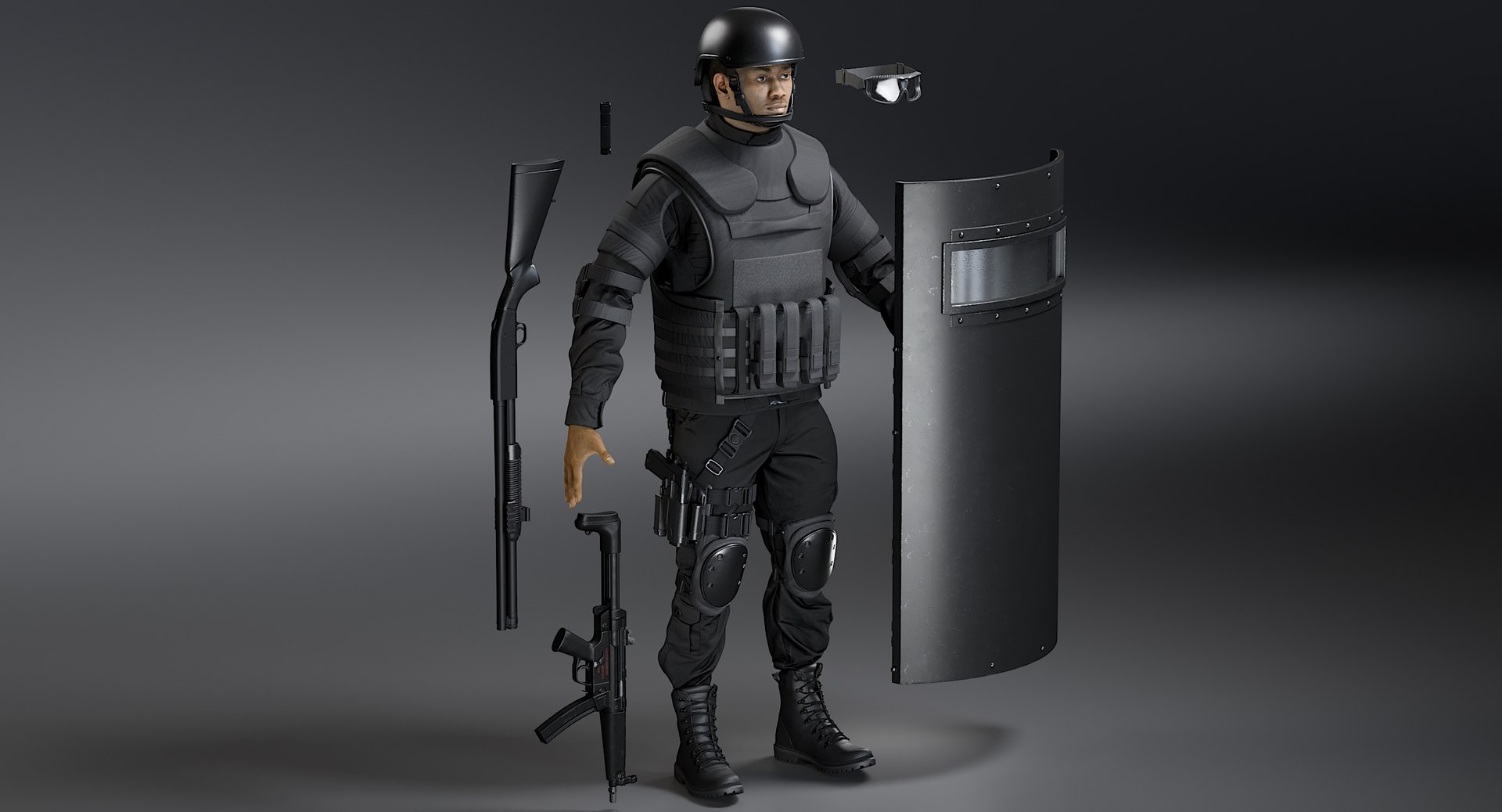3D uniform swat equipment model https://p.turbosquid.com/ts-thumb/NL/9MmrJU/HzTkTYAV/_view01/jpg/1573476977/1920x1080/fit_q87/7256c172a8d357f8400dc861b408720e2eb75563/_view01.jpg