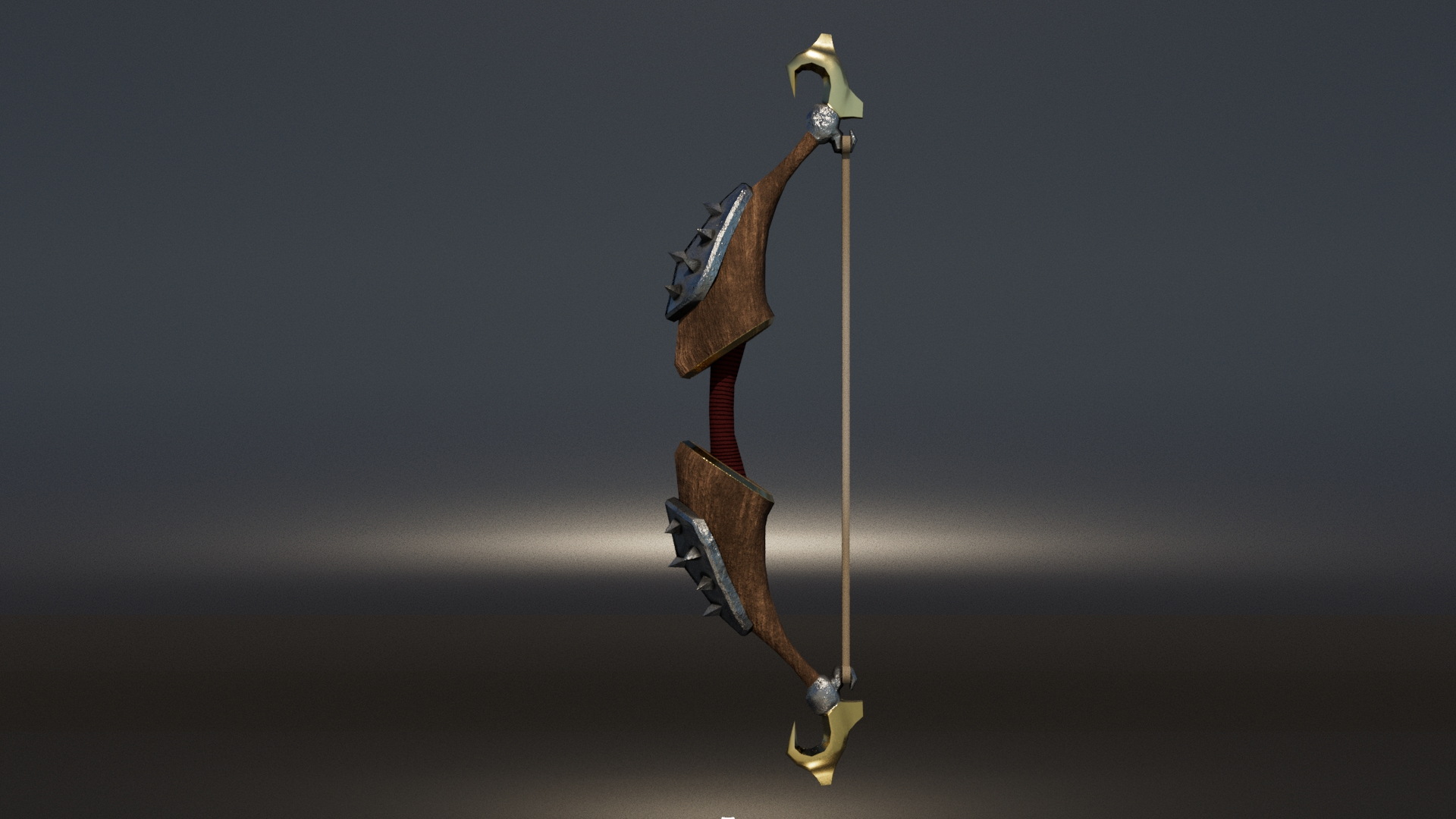 3D Model Game Ready Low Poly Fantasy Battle Bow - TurboSquid 1850718