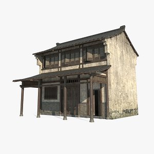 Asian Ancient Architecture City Store model
