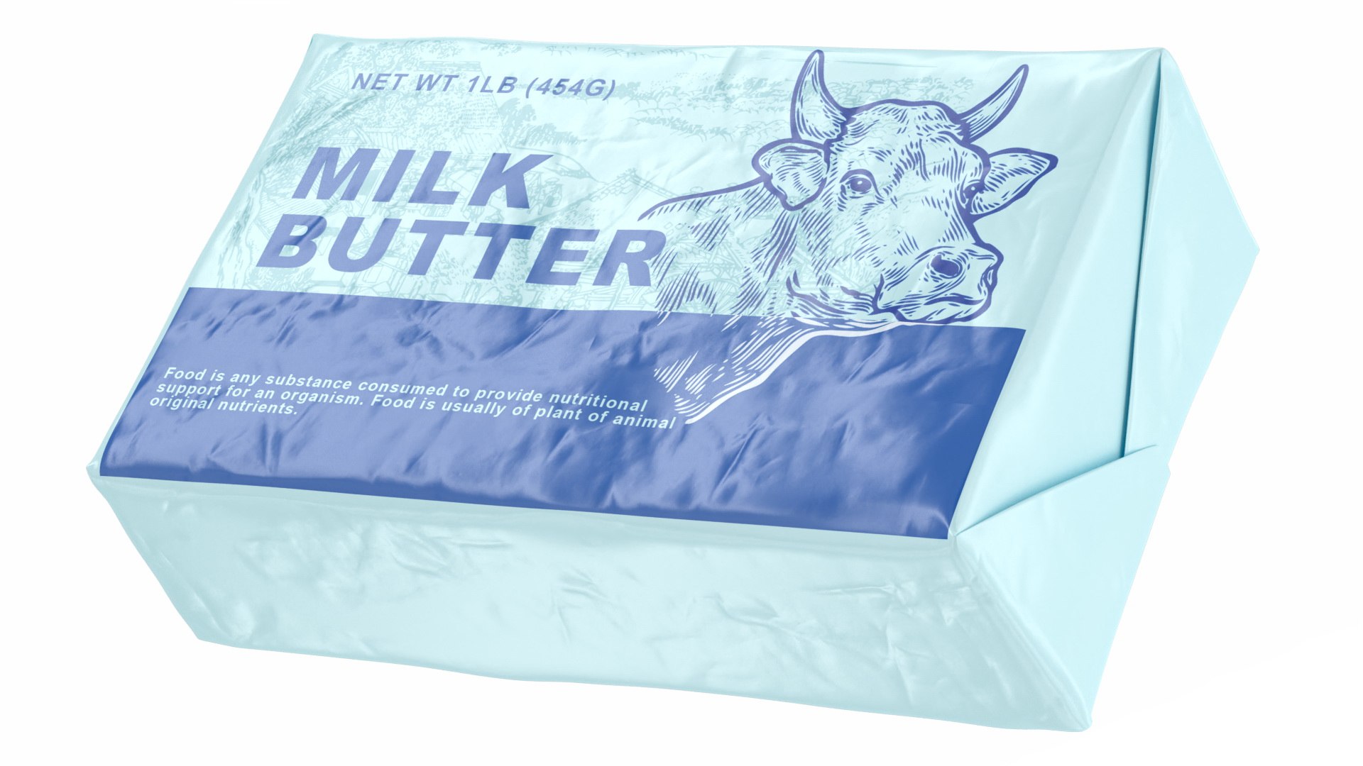 Wrapped Unsalted Cow Milk Butter 3D model https://p.turbosquid.com/ts-thumb/NL/B64U2z/1S/wrappedunsaltedcowmilkbutter3dsmodel008/jpg/1619409222/1920x1080/fit_q87/321d8821242783f1f10b6b487163091383c3cde9/wrappedunsaltedcowmilkbutter3dsmodel008.jpg