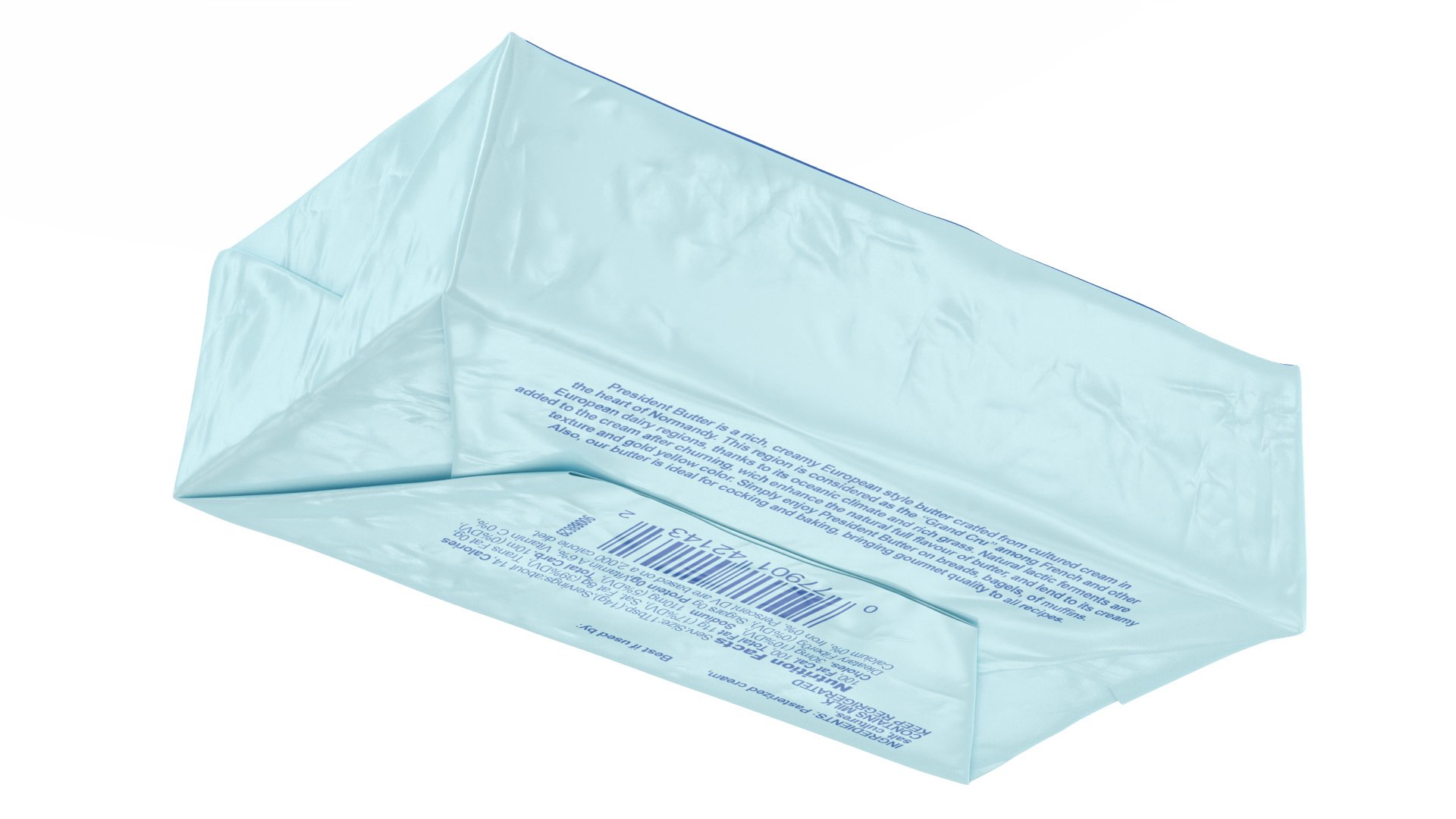 Wrapped Unsalted Cow Milk Butter 3D model https://p.turbosquid.com/ts-thumb/NL/B64U2z/56/wrappedunsaltedcowmilkbutter3dsmodel009/jpg/1619409230/1920x1080/fit_q87/5efe064f70544e1058a6192764ba2023f733a103/wrappedunsaltedcowmilkbutter3dsmodel009.jpg
