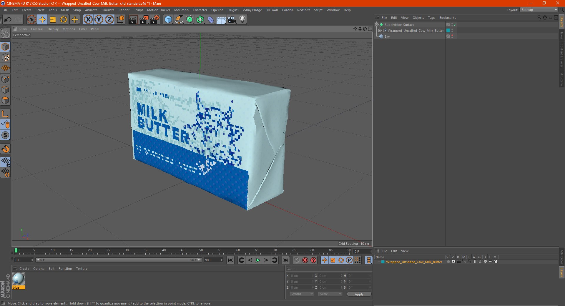 Wrapped Unsalted Cow Milk Butter 3D model https://p.turbosquid.com/ts-thumb/NL/B64U2z/57/wrappedunsaltedcowmilkbutter3dsmodel042/jpg/1619409510/1920x1080/fit_q87/97cf066a3559773a9a6f1c9e3ce7fd87521fa783/wrappedunsaltedcowmilkbutter3dsmodel042.jpg