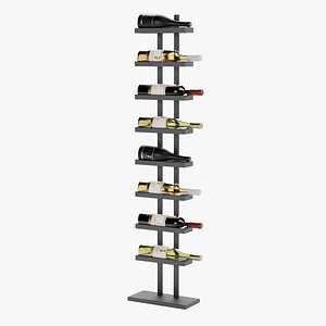 3D Wines on Rack 03