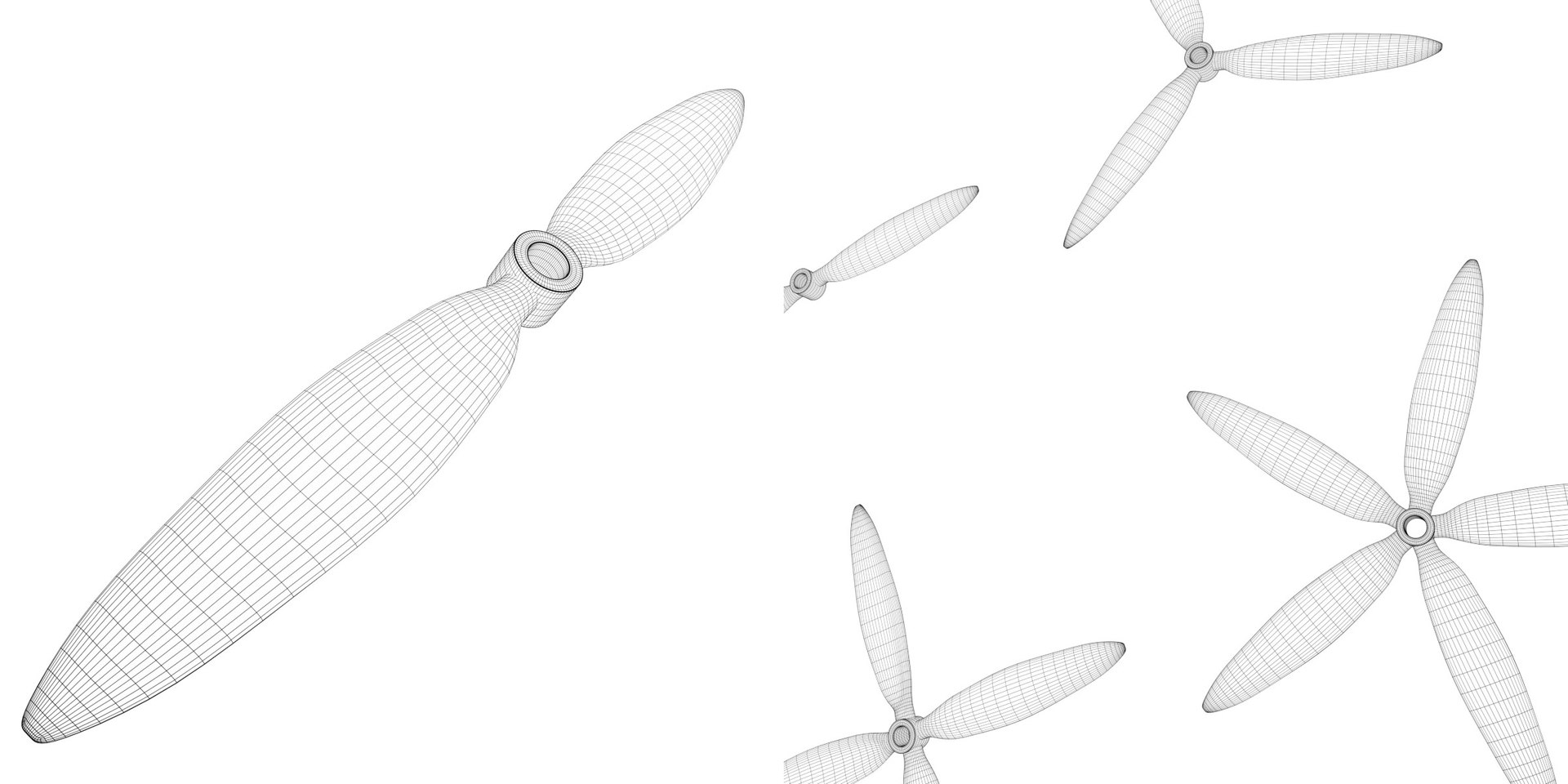 3D Airplane Propellers Model TurboSquid 1754825