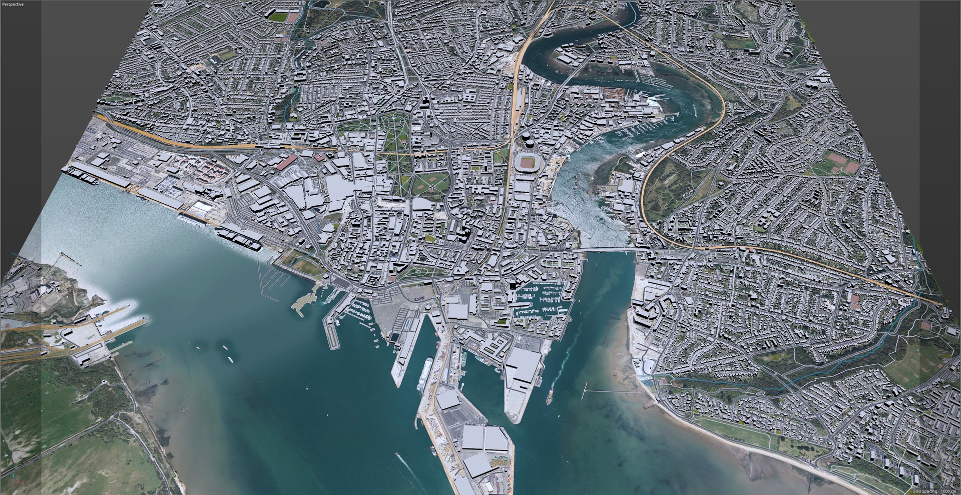 3D Model Southampton Downtown England - TurboSquid 1989918
