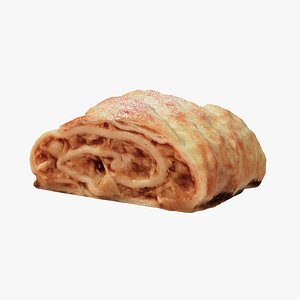 3D Apple Strudel model