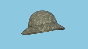 3D Digital Camouflage Soldier Helmet - Character Fashion Design