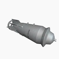 FAB500 Soviet Russian Aircraft Bomb Game Ready PBR Model 3D model