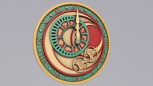 kamen cronus clock 3D model