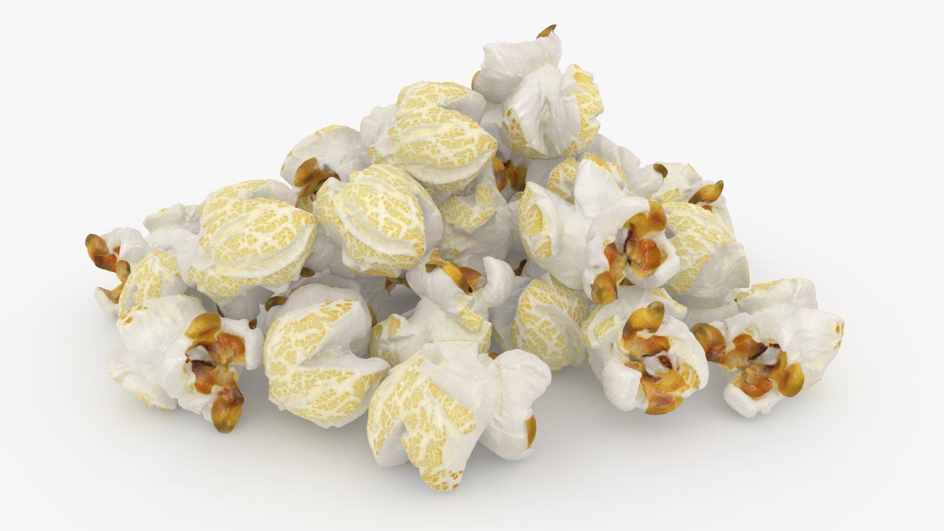 Popcorn 03 Pile 3D Model - TurboSquid 2256902