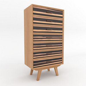3D Mid-Century Modern Chest of Drawers 115 Oslo model