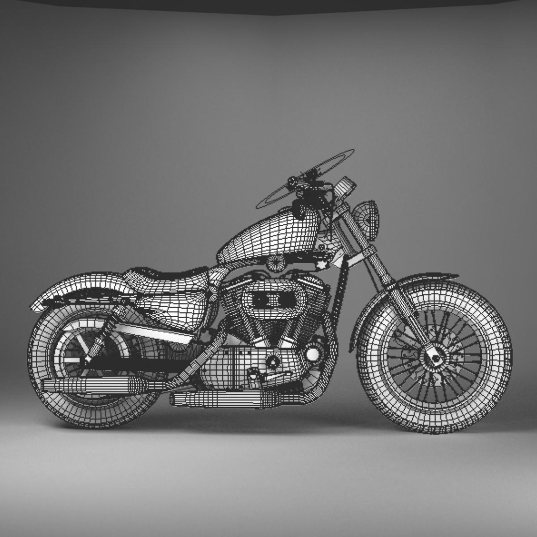 3d Model Harley Davidson Sportster Forty-eight