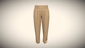 3D Girls Sweat Pant In Low Poly
