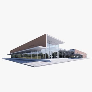 3D exhibition building model