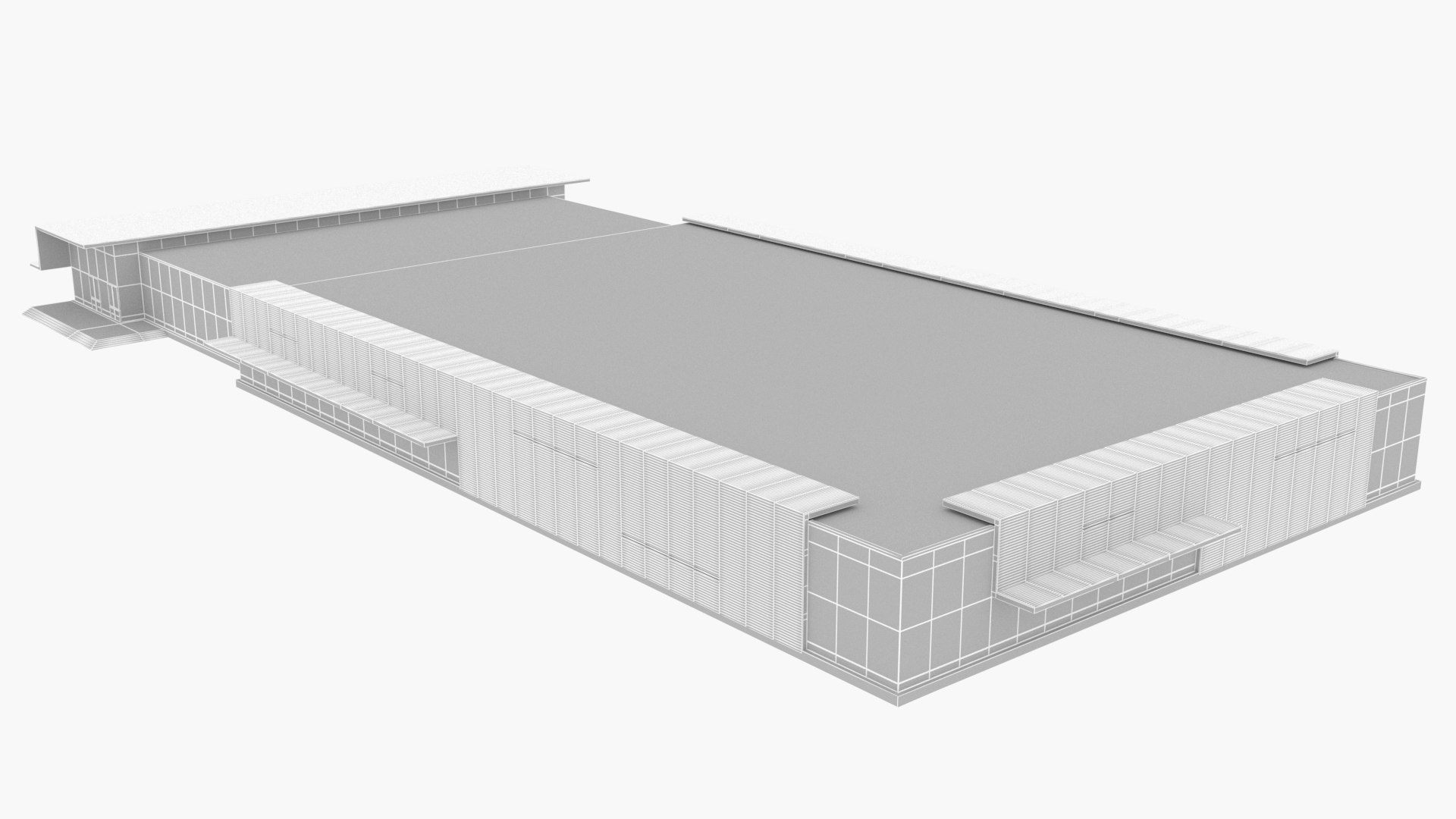 3D Exhibition Building Model - TurboSquid 2348965