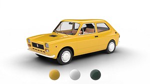 3D Fiat 127 1971 3d model