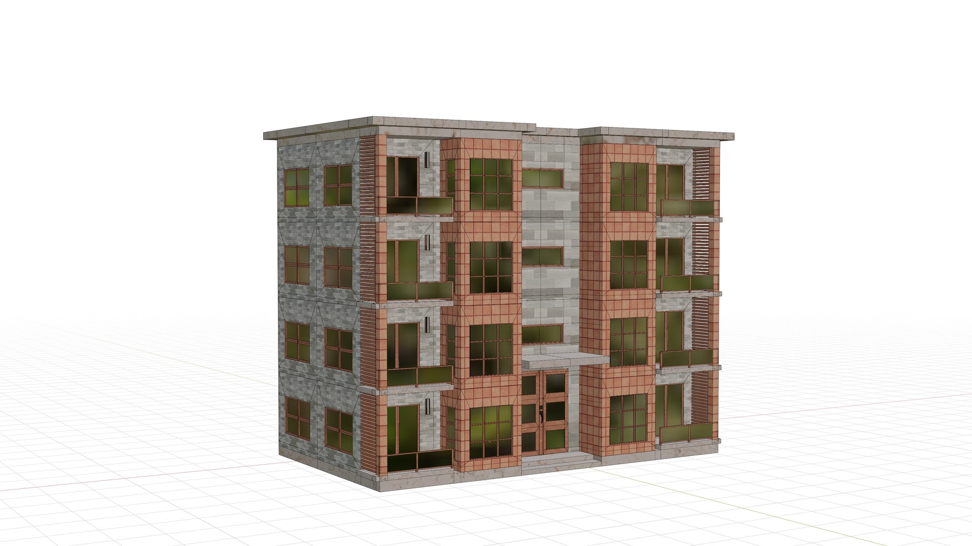 3D Residential Building - TurboSquid 2114032