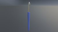 Crochet Hook Realistic 3D Model