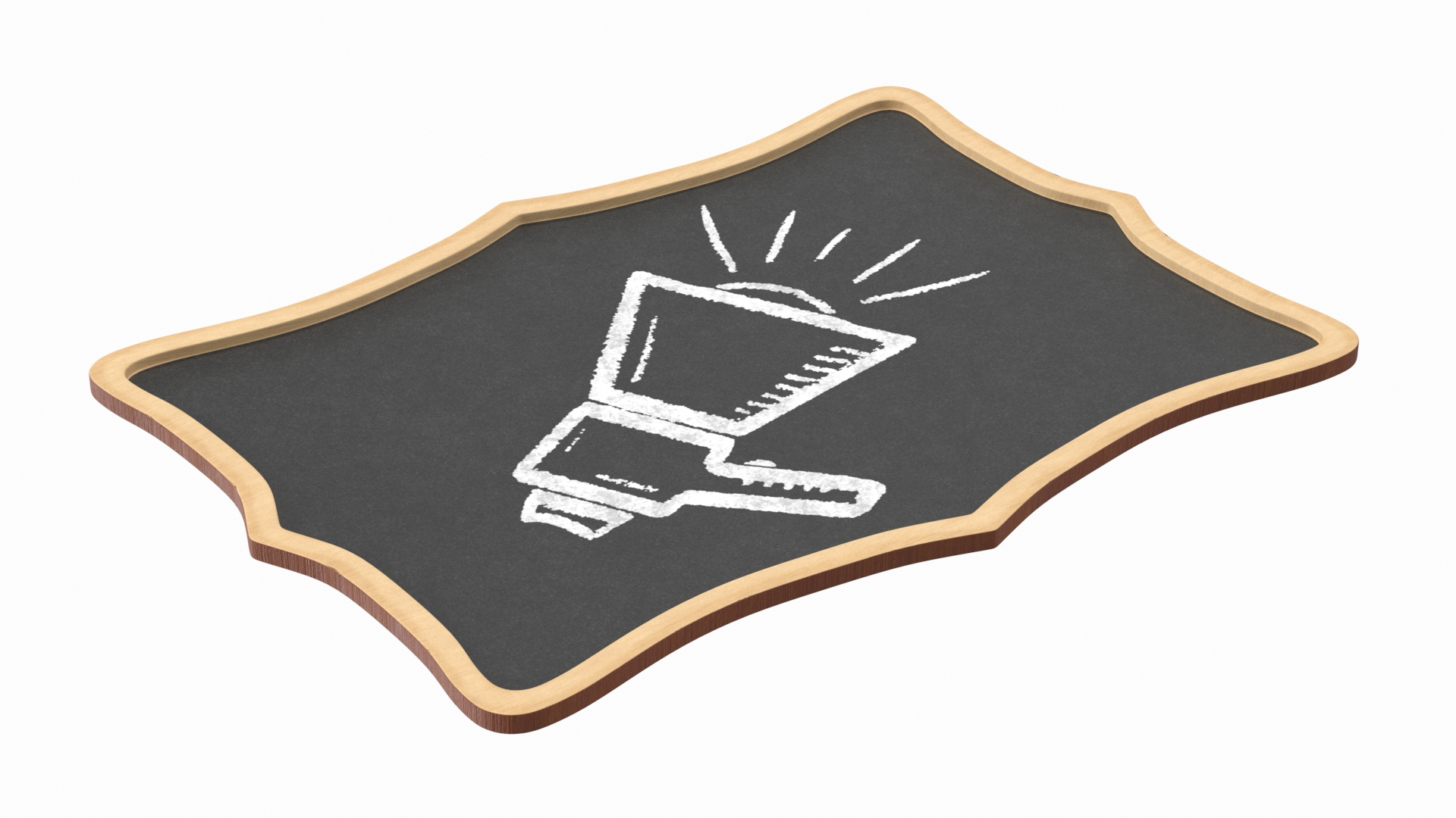 Handheld Chalkboard Labels Model TurboSquid 2152196