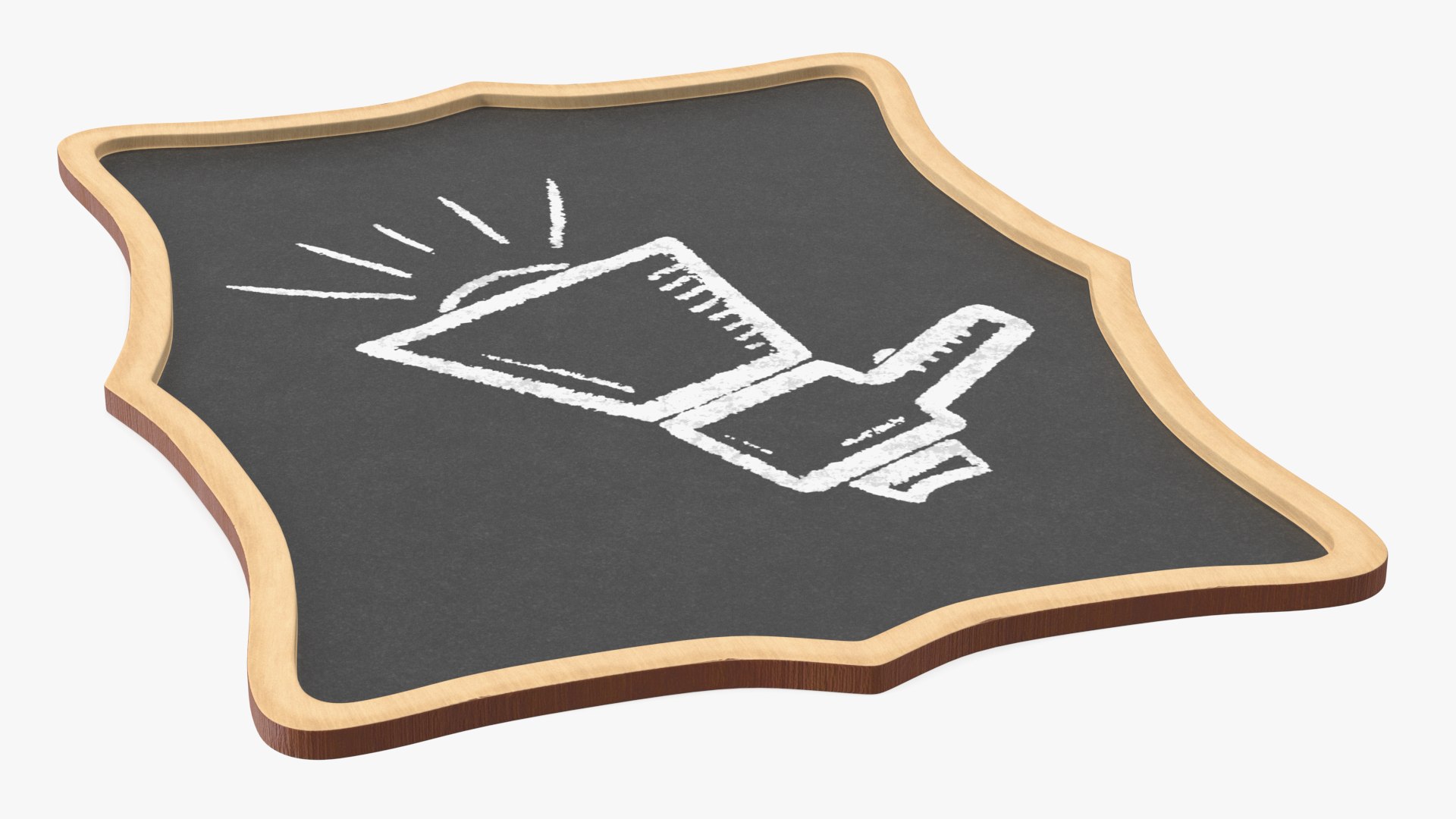 Handheld Chalkboard Labels Model TurboSquid 2152196