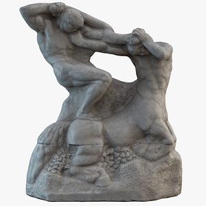 3D Battle of the Centaurs Monument