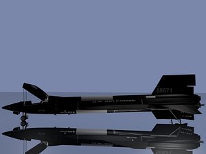 free x 15 x-15 3d model