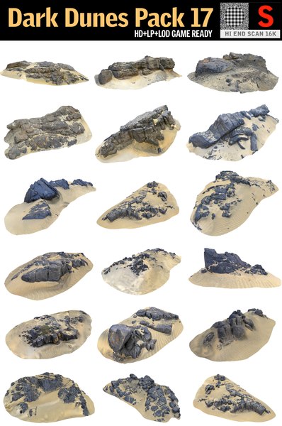 dark dunes pack 17 3D model