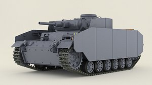 german tank h 3D model