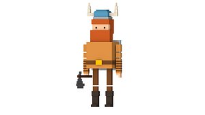 simple viking man 3D