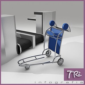 max luggage cart airports