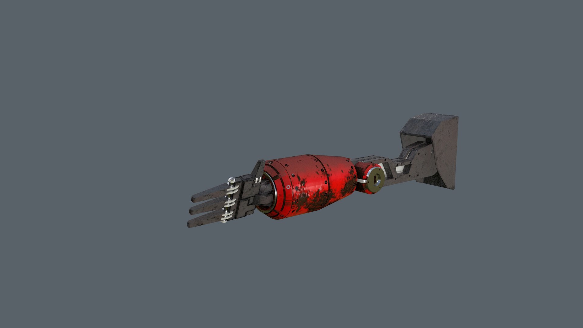 3D Rusted Robotic Arm Rigged Model - TurboSquid 1296598