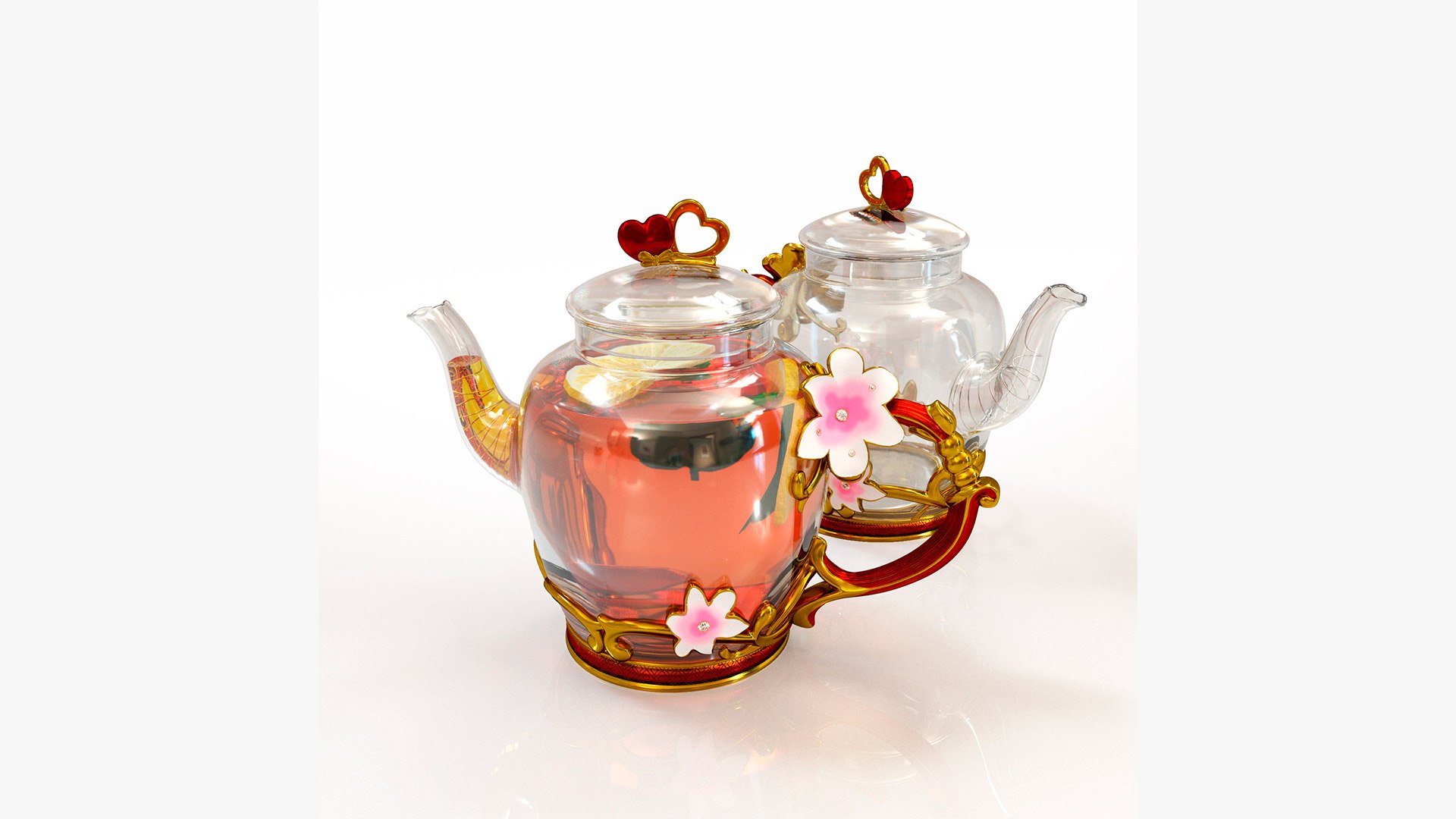Handmade Tea Set Collection 3D Model - TurboSquid 1956082