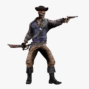 3D model PIRATE SKELETON 11 A