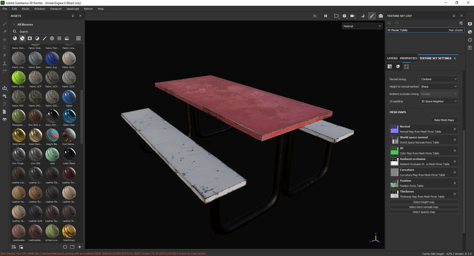 Picnic Table 3D Model - TurboSquid 2147340