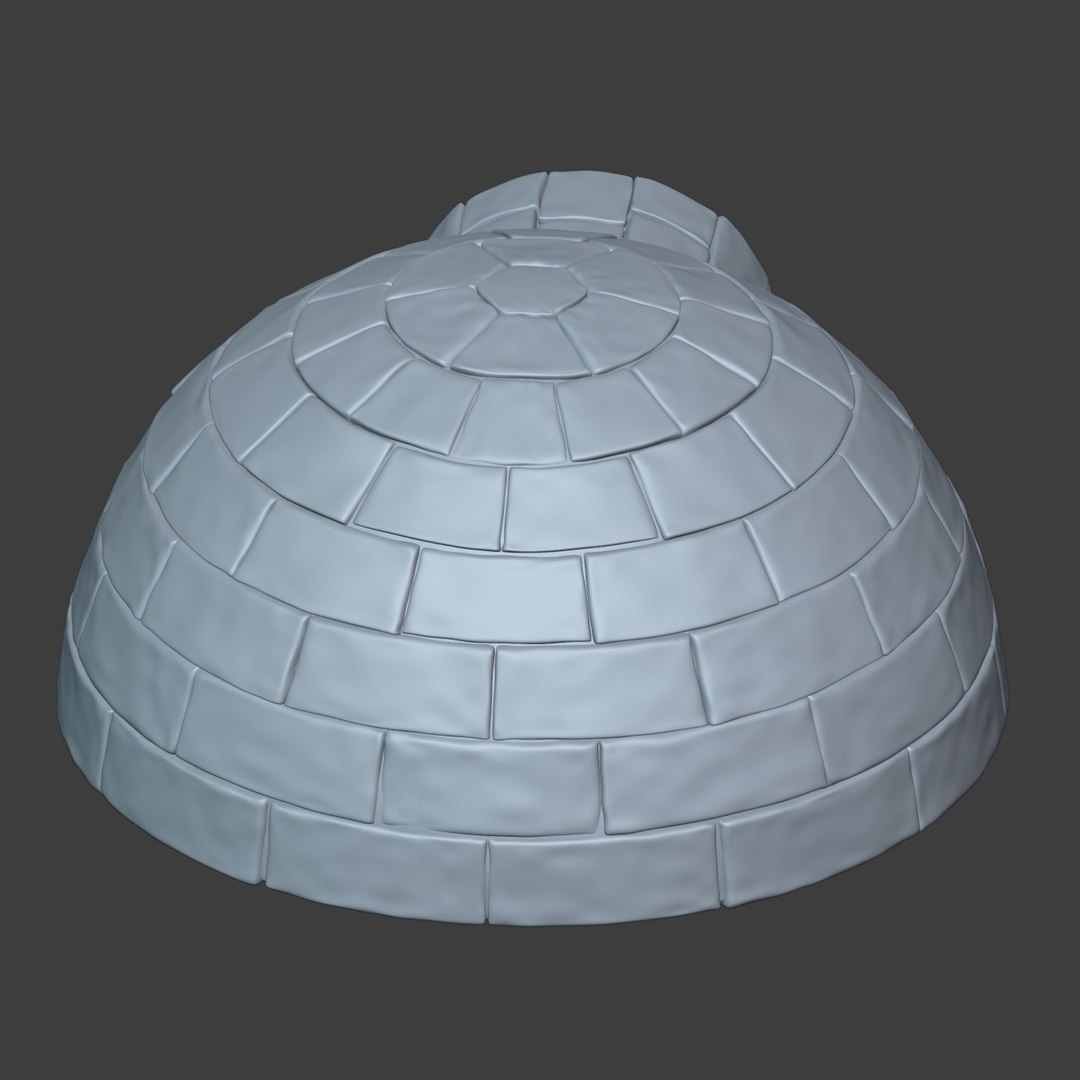 Igloo Blender 3d Model