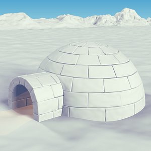 igloo blender 3d model