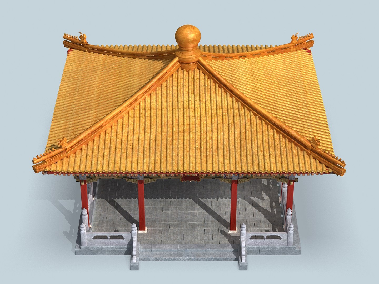 3D Traditional Chinese Building Model - TurboSquid 1423611