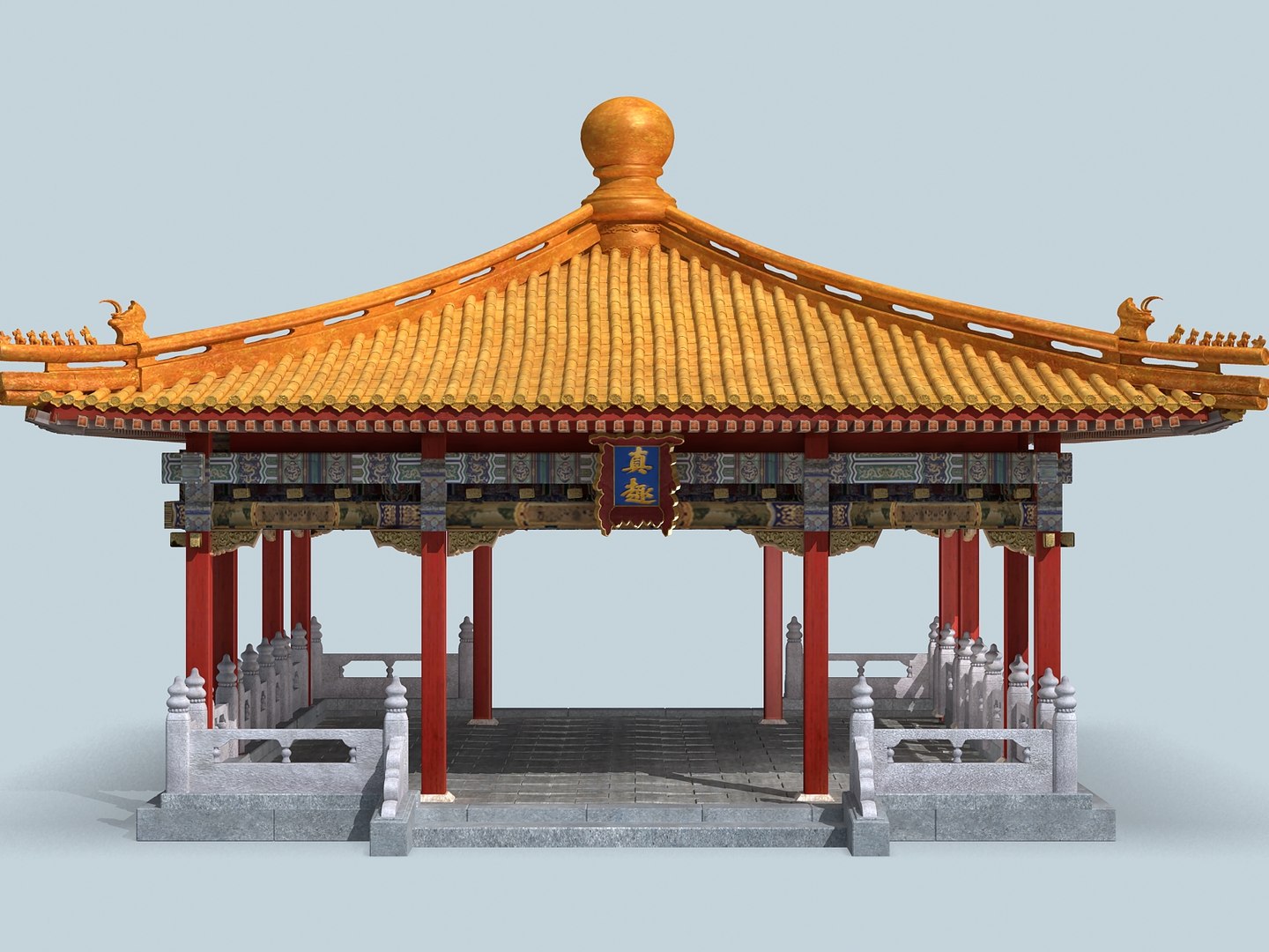 3D Traditional Chinese Building Model - TurboSquid 1423611