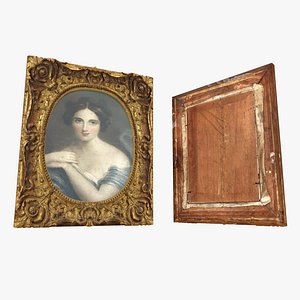 3D old frame painting