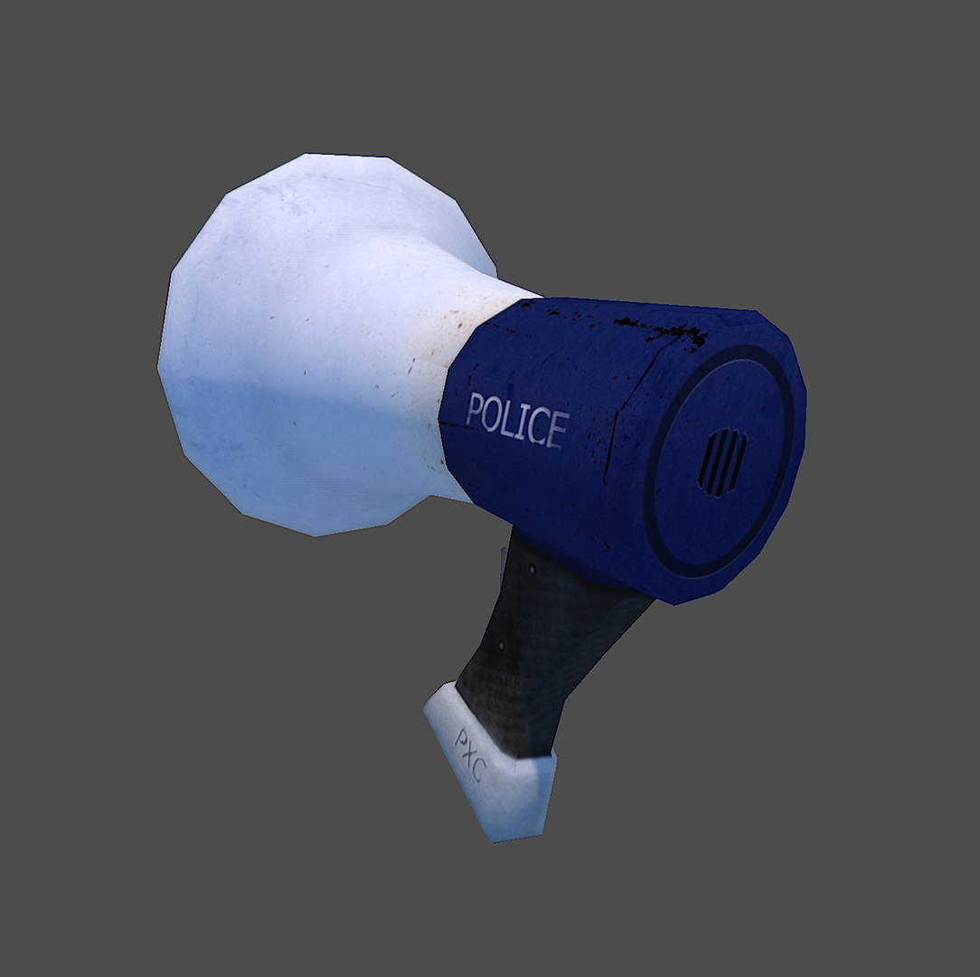 3d megaphone model