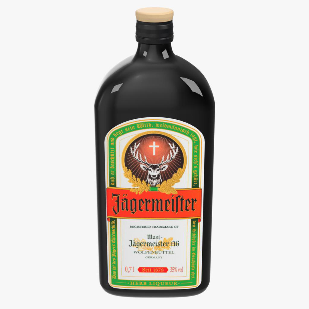 modelo 3d botella de jagermeister - TurboSquid 1411578