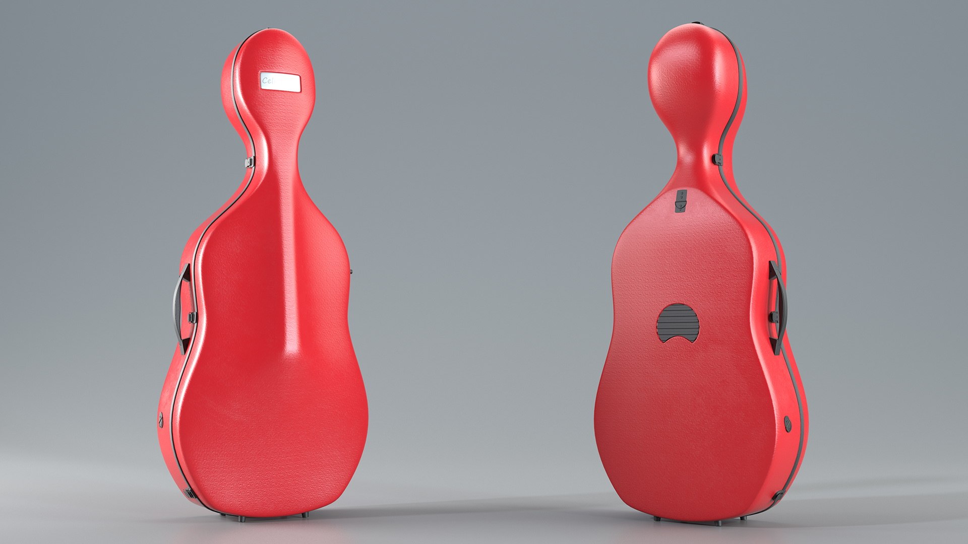 Classic Cello Case Closed 3D model preview