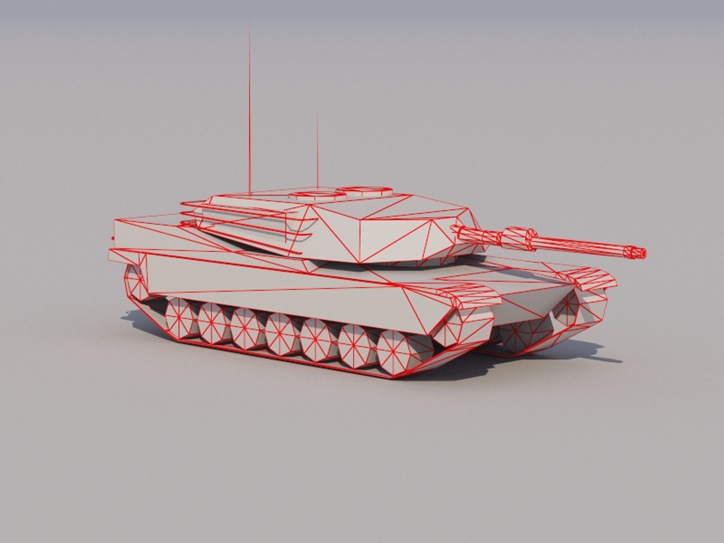 Max Abrams Tank Low-poly