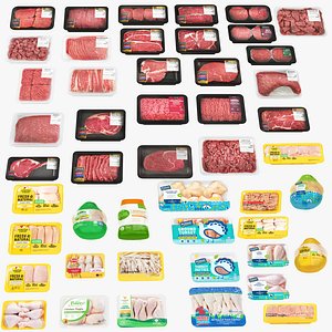 3D Beef and Chicken Package Collection  48 in 1