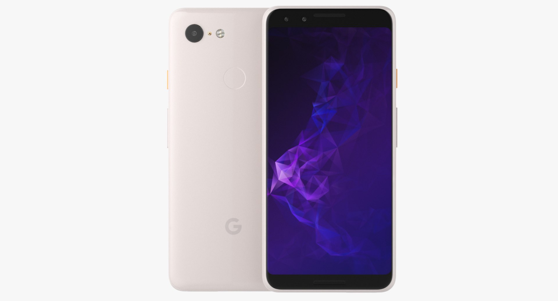 Pixel 3 Gold 3D model preview