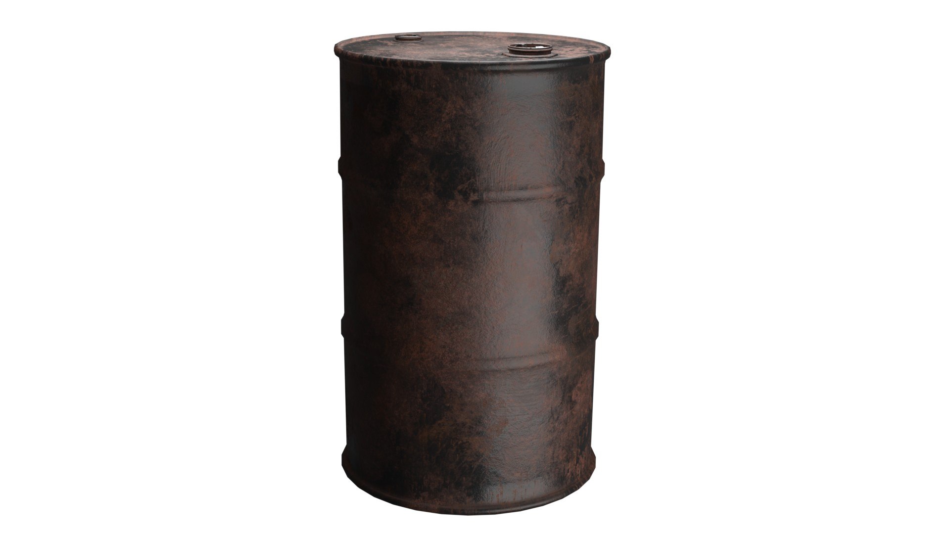3D Oil Barrel Black Rusty Clean-Logo - TurboSquid 2039201