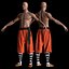 Shaolin monk - Game Ready Character Low-poly 